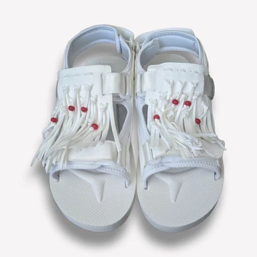 SUICOKE
White WAS-4ab Sandals 